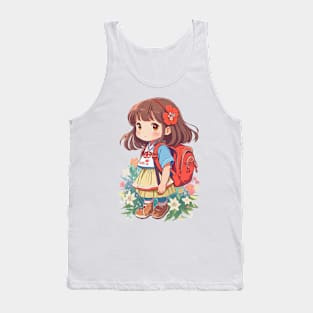 Back to school. Little Schoolgirl. Tank Top